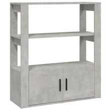 Dressoir 80X30X90 Cm Bewerkt Hout Betongrijs