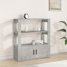 Dressoir 80X30X90 Cm Bewerkt Hout Betongrijs