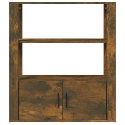 Dressoir 80X30X90 Cm Bewerkt Hout Gerookt Eikenkleurig