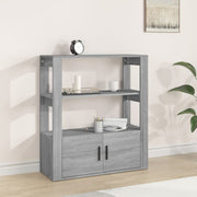Dressoir 80x30x90 cm grijs sonoma bewerkt hout