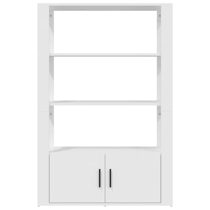 Dressoir 80X30X119,5 Cm Bewerkt Hout Wit