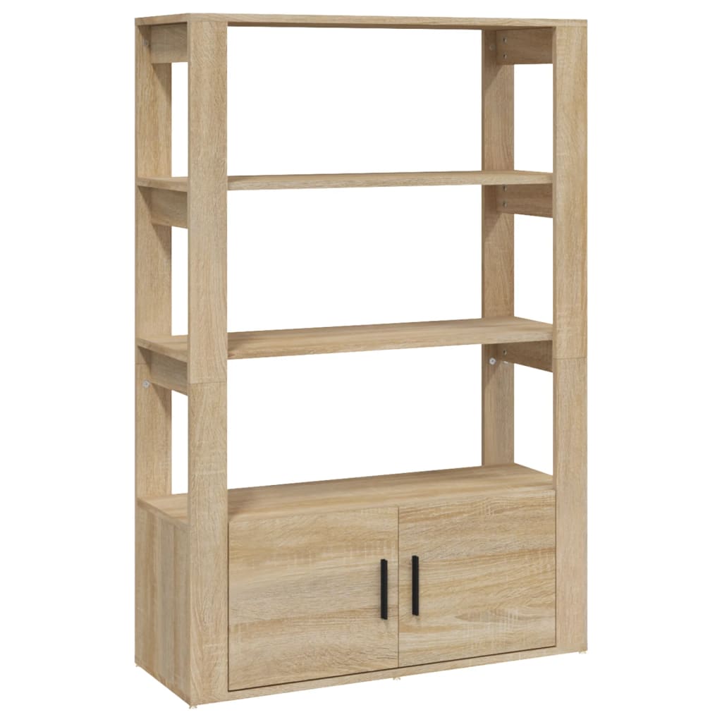 Dressoir 80X30X119,5 Cm Bewerkt Hout Kleurig Sonoma eiken
