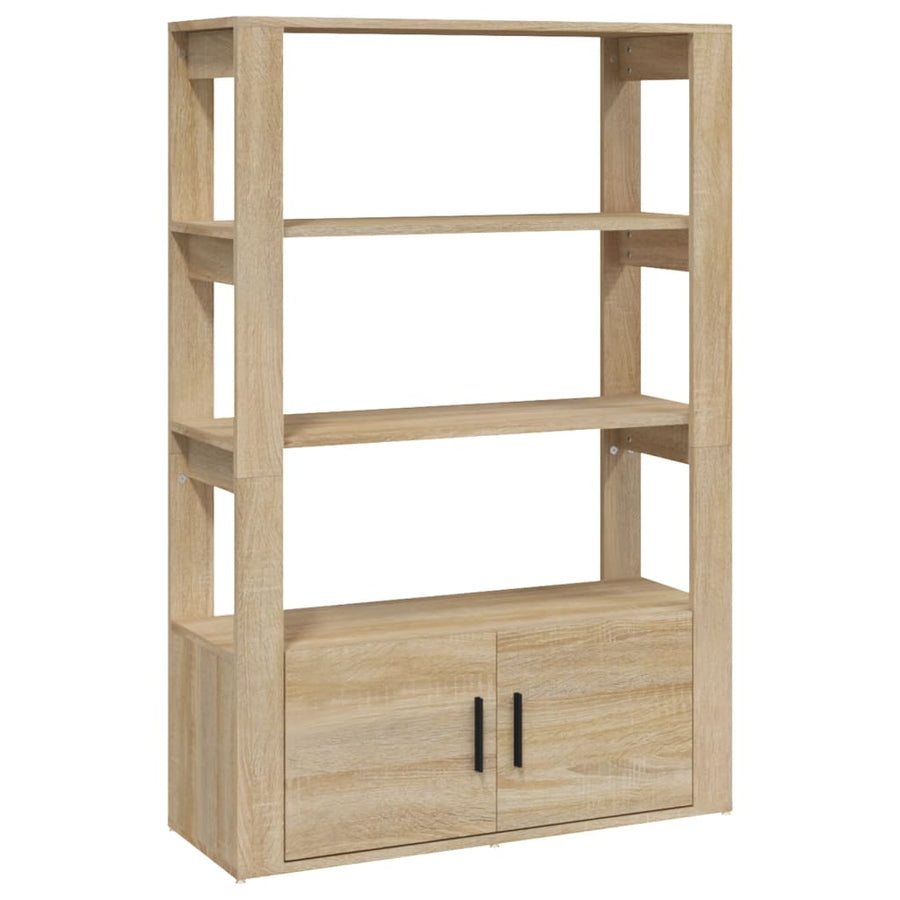 Dressoir 80X30X119,5 Cm Bewerkt Hout Kleurig Sonoma eiken