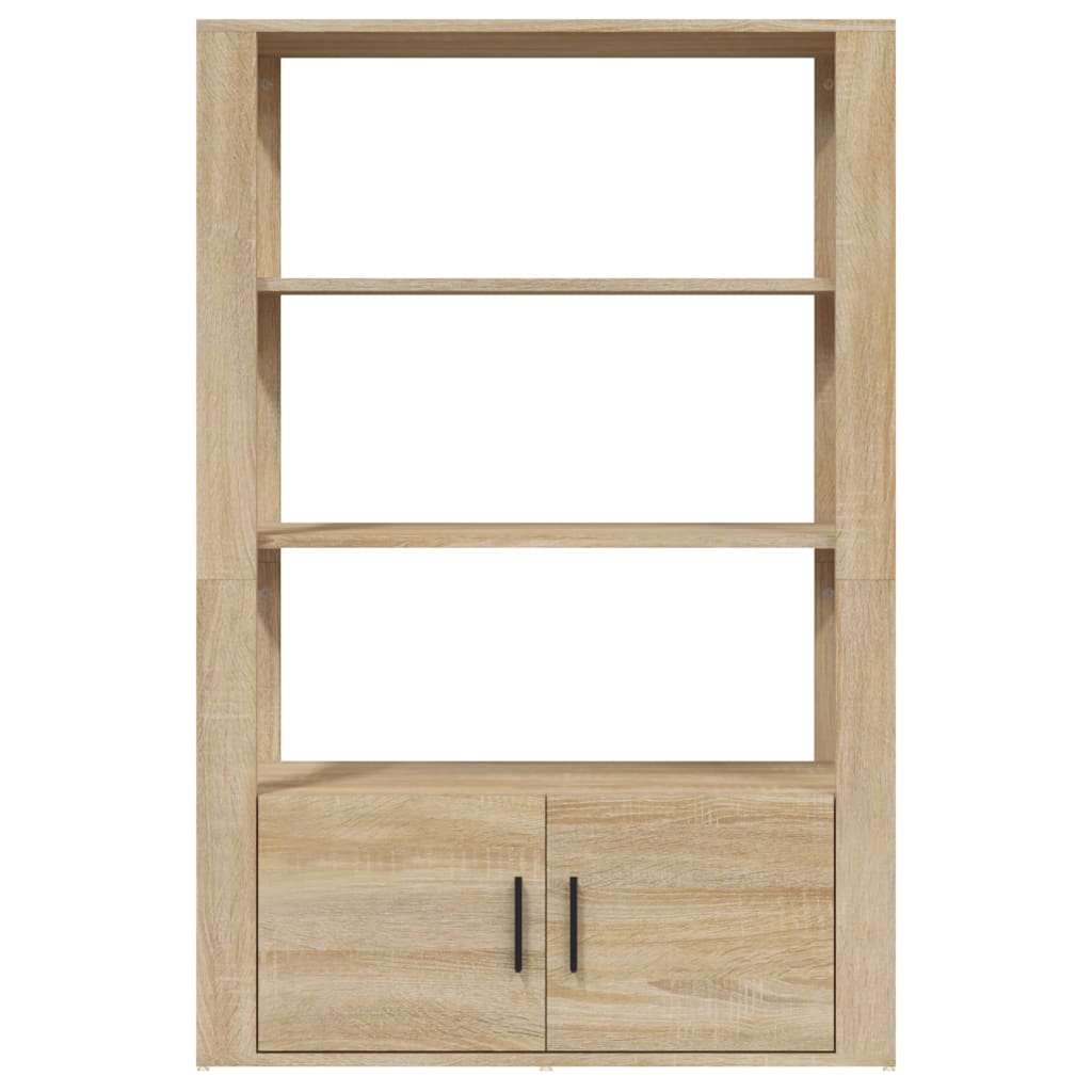 Dressoir 80X30X119,5 Cm Bewerkt Hout Kleurig Sonoma eiken