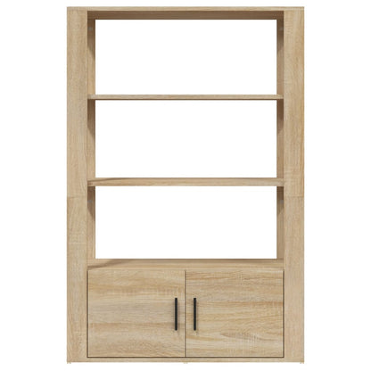 Dressoir 80X30X119,5 Cm Bewerkt Hout Kleurig Sonoma eiken