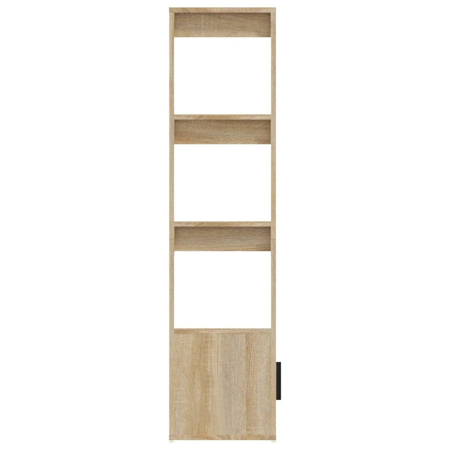 Dressoir 80X30X119,5 Cm Bewerkt Hout Kleurig Sonoma eiken