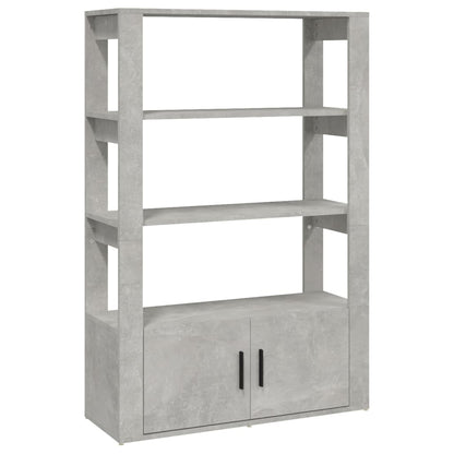 Dressoir 80X30X119,5 Cm Bewerkt Hout Betongrijs