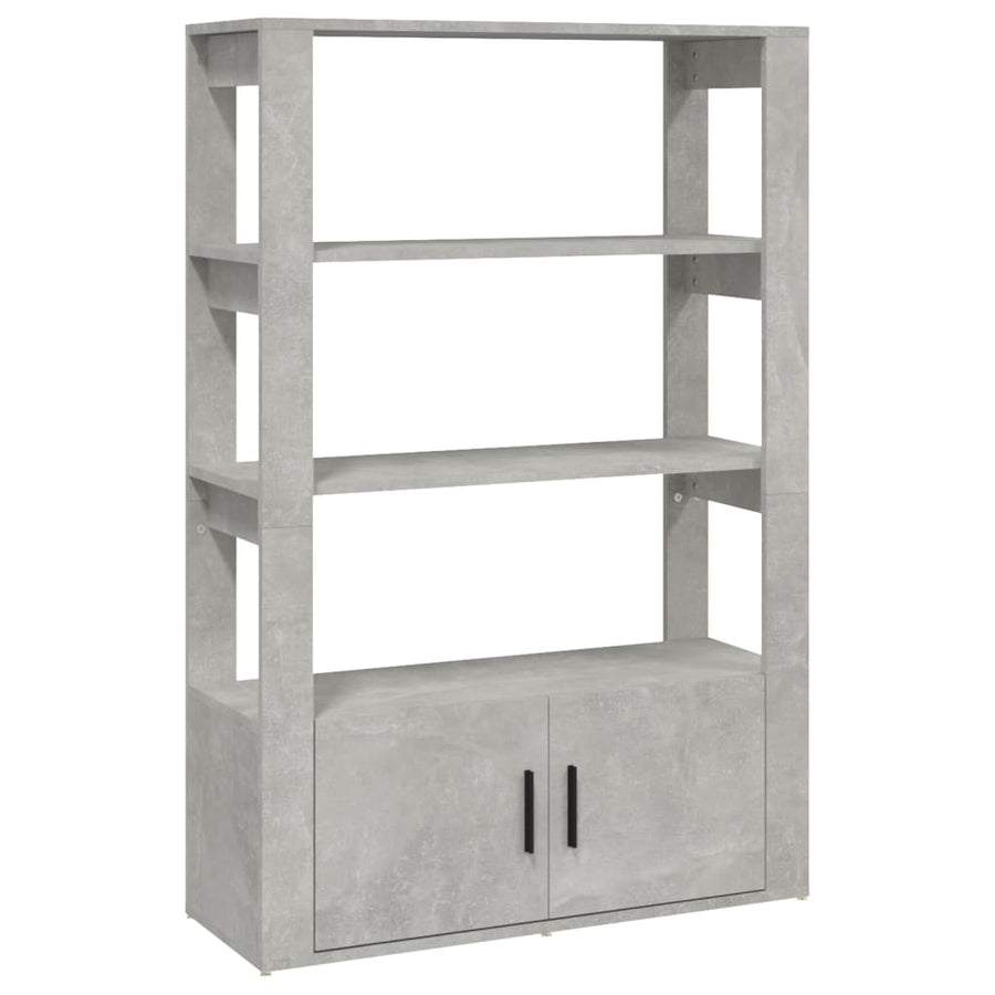 Dressoir 80X30X119,5 Cm Bewerkt Hout Betongrijs