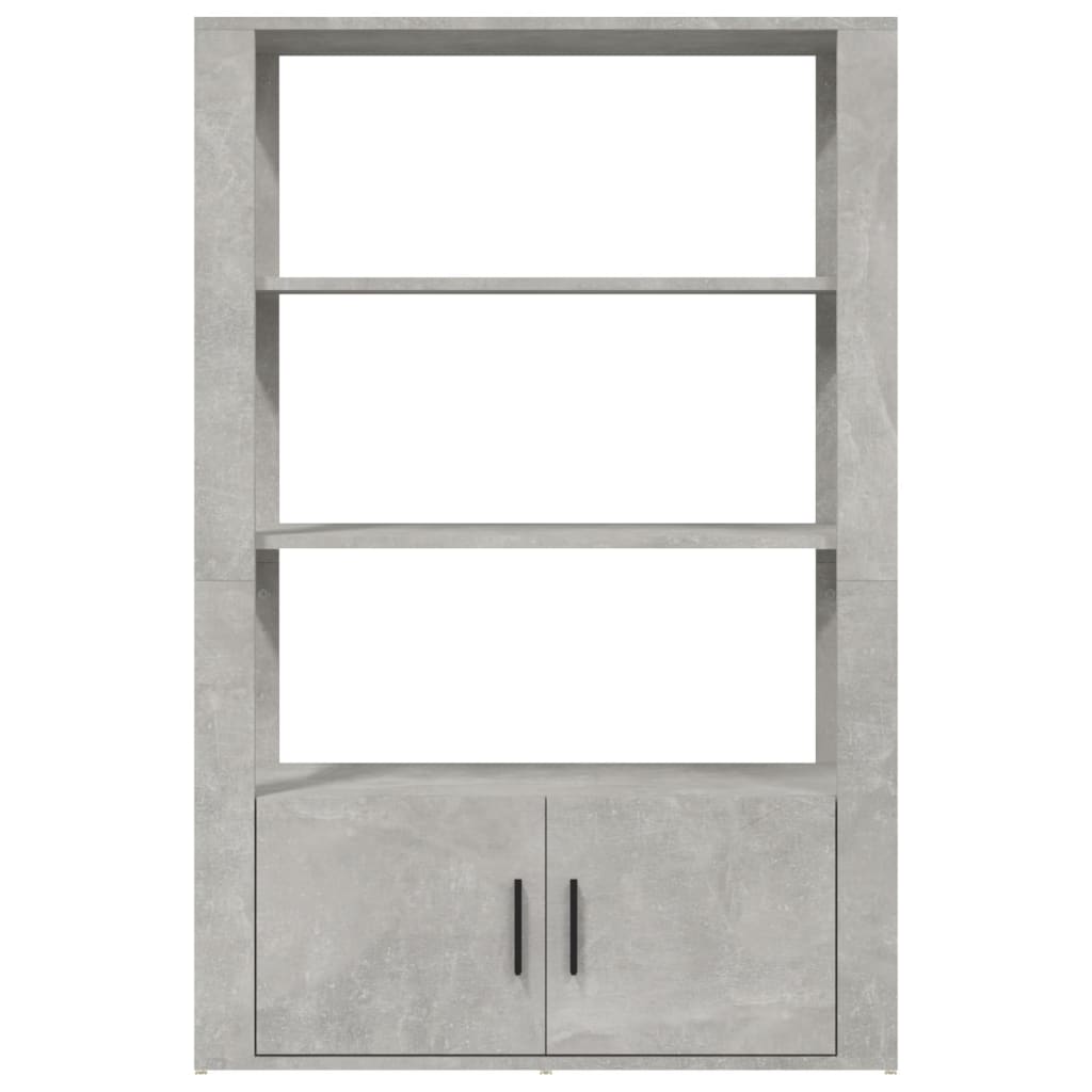 Dressoir 80X30X119,5 Cm Bewerkt Hout Betongrijs