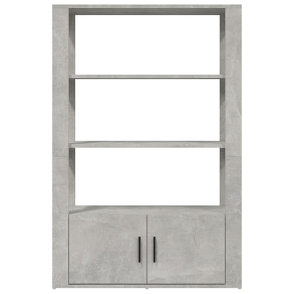 Dressoir 80X30X119,5 Cm Bewerkt Hout Betongrijs