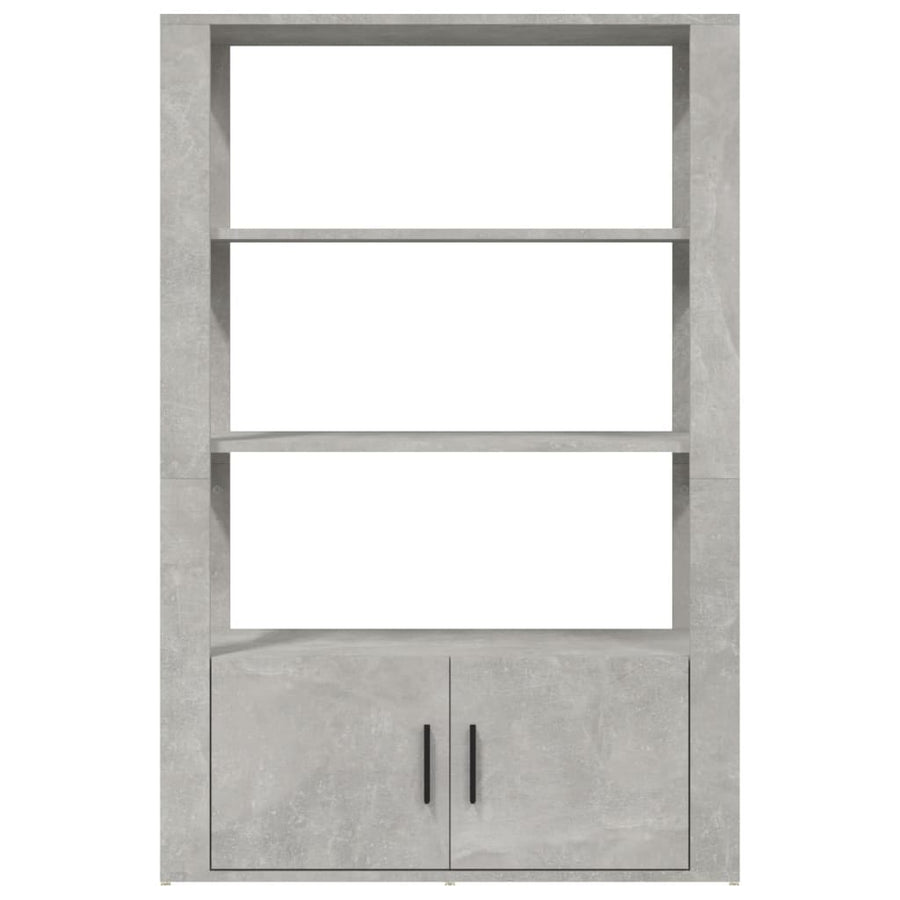 Dressoir 80X30X119,5 Cm Bewerkt Hout Betongrijs
