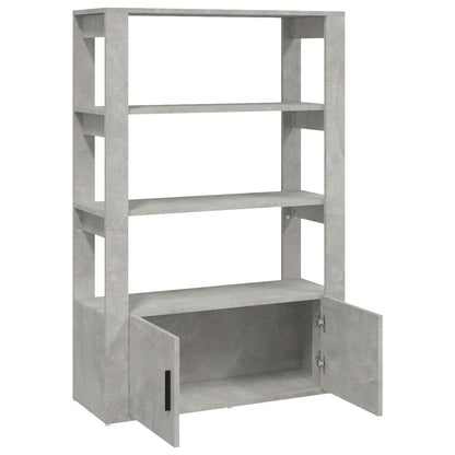 Dressoir 80X30X119,5 Cm Bewerkt Hout Betongrijs