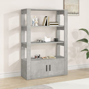 Sideboard 80x30x119.5 cm engineered wood concrete grey