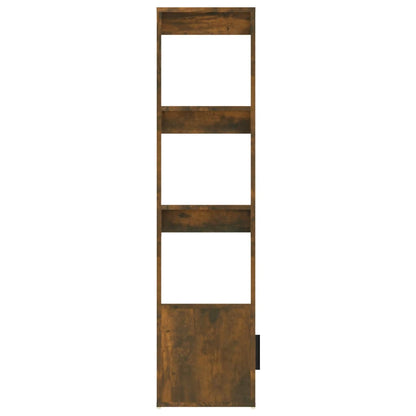 Dressoir 80X30X119,5 Cm Bewerkt Hout Gerookt Eikenkleurig