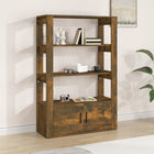 Sideboard 80x30x119.5 cm engineered wood smoked oak