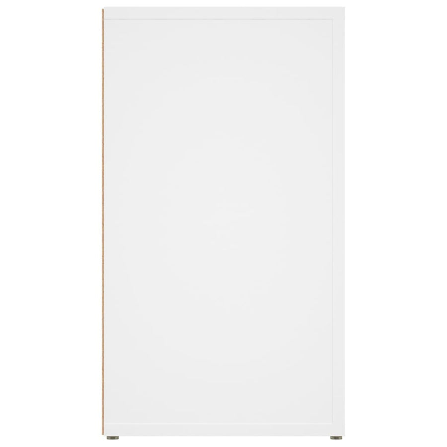 Dressoir 80X30X54 Cm Bewerkt Hout Wit