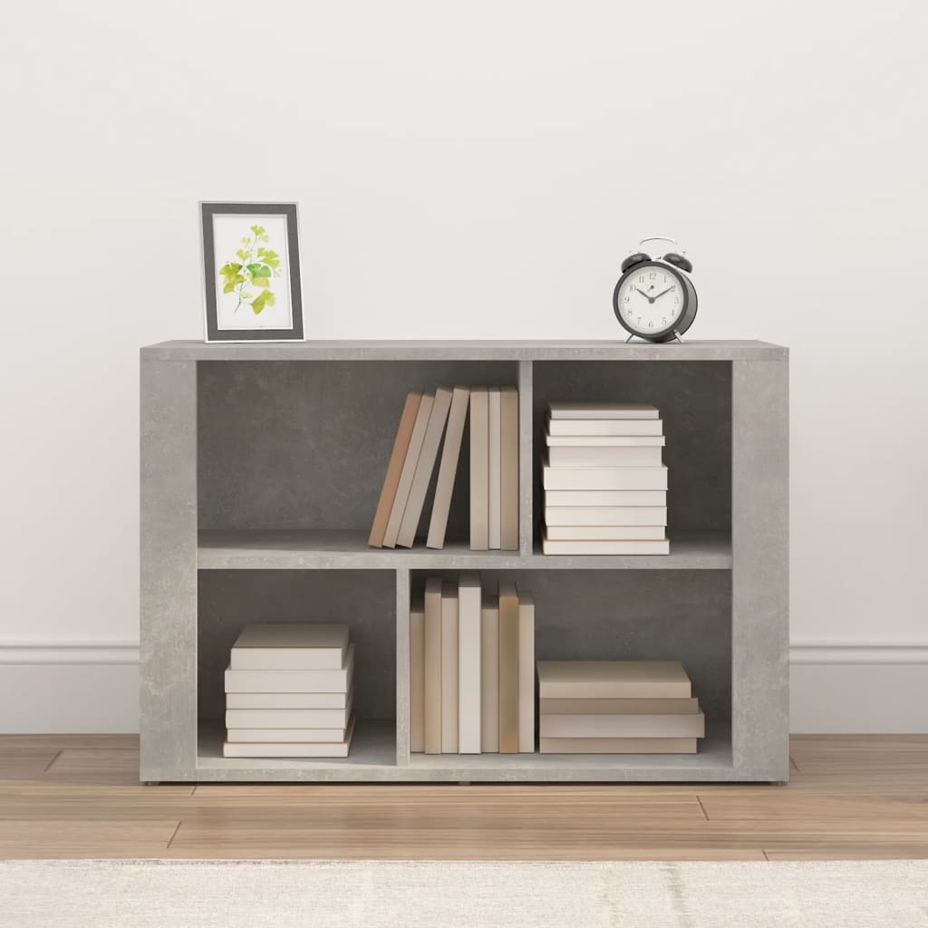Dressoir 80X30X54 Cm Bewerkt Hout Betongrijs