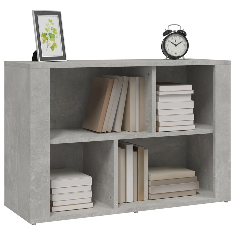 Dressoir 80X30X54 Cm Bewerkt Hout Betongrijs