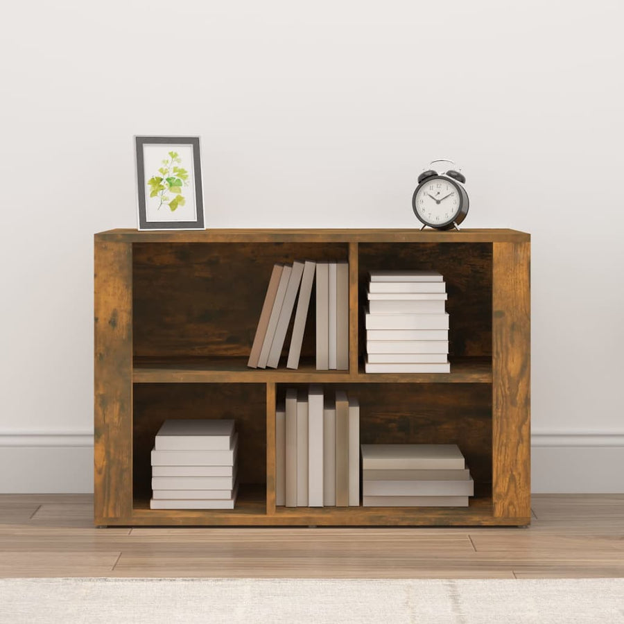 Dressoir 80X30X54 Cm Bewerkt Hout Kleurig Gerookt eiken