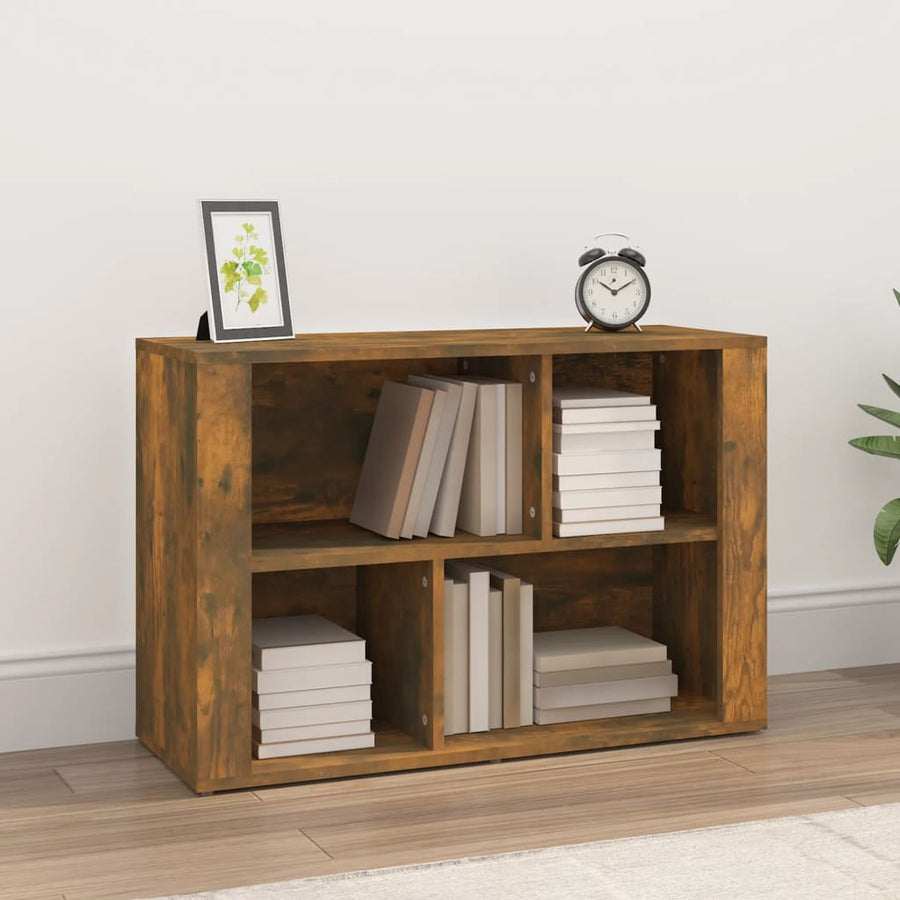 Dressoir 80X30X54 Cm Bewerkt Hout Kleurig Gerookt eiken