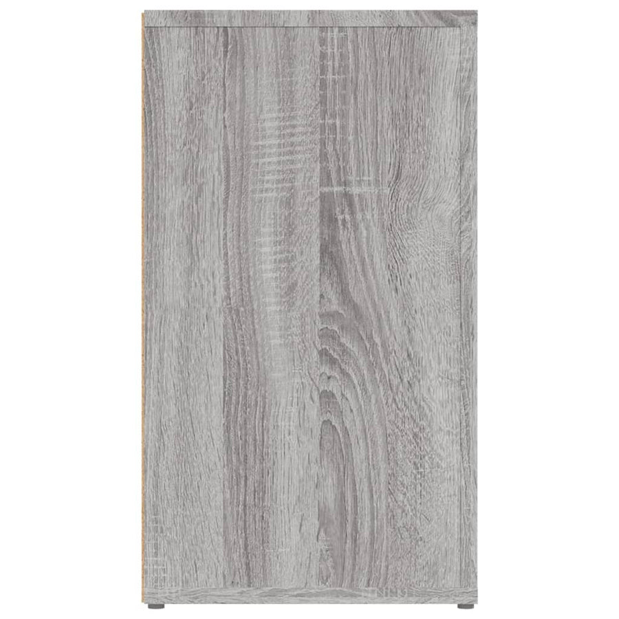 Dressoir 80X30X54 Cm Bewerkt Hout Grijs Sonoma Eikenkleurig