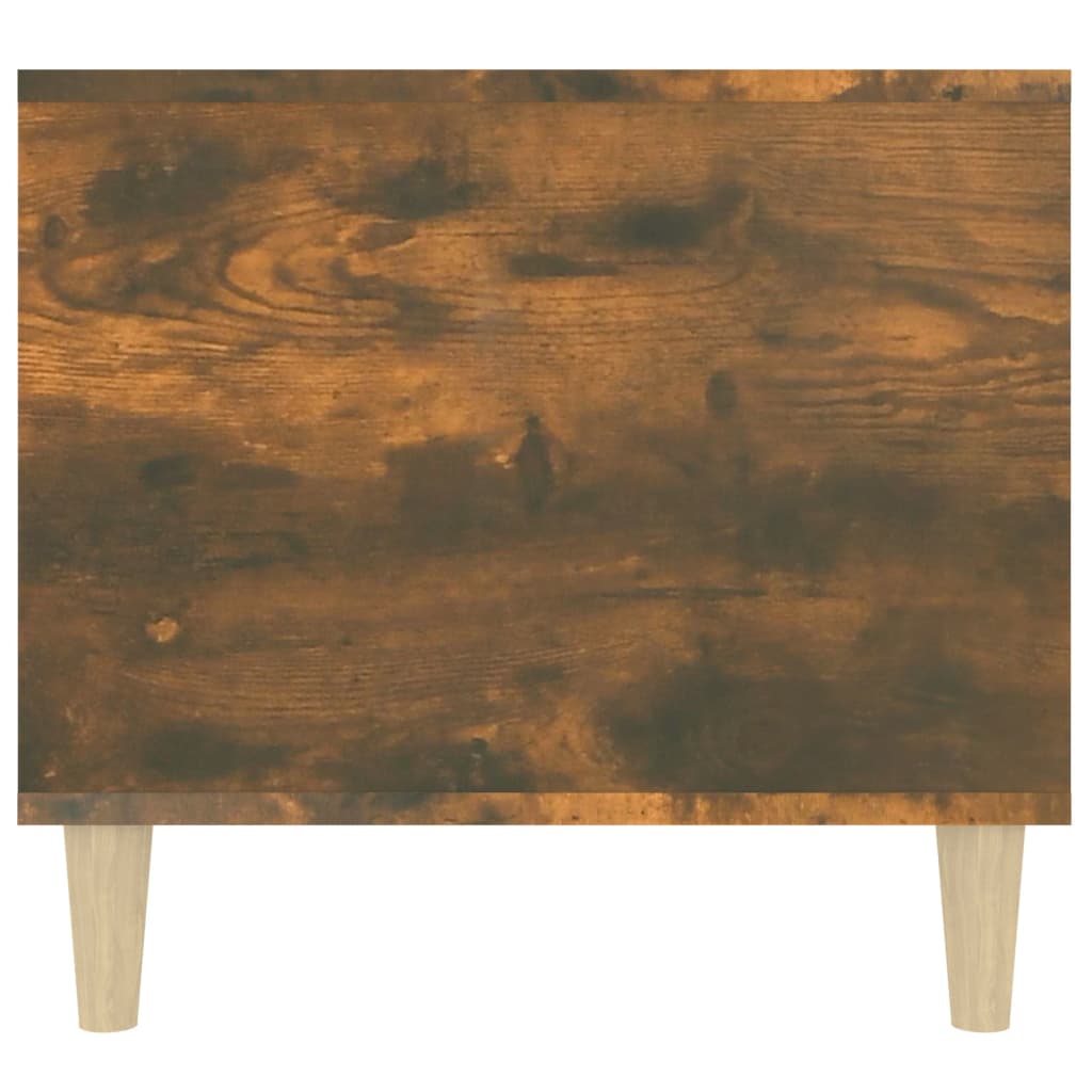 Salontafel 90X49X45 Cm Bewerkt Hout Gerookt Eikenkleurig