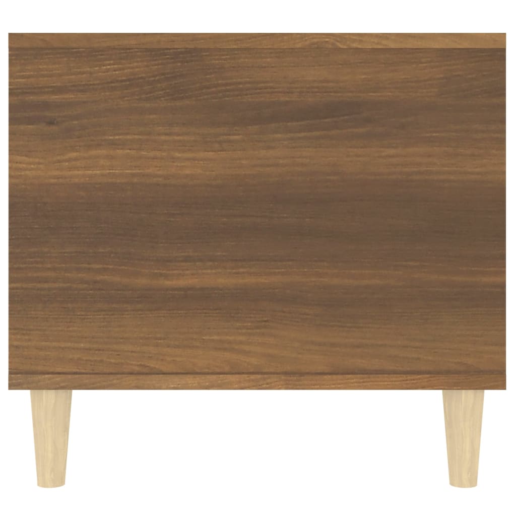 Salontafel 90X49X45 Cm Bewerkt Hout Bruineiken bruin eikenkleur