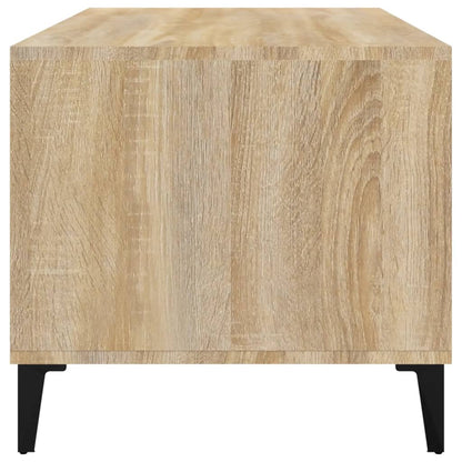 Salontafel 90X49X45 Cm Bewerkt Hout Kleurig Sonoma eiken