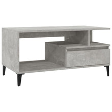 Salontafel 90X49X45 Cm Bewerkt Hout Betongrijs