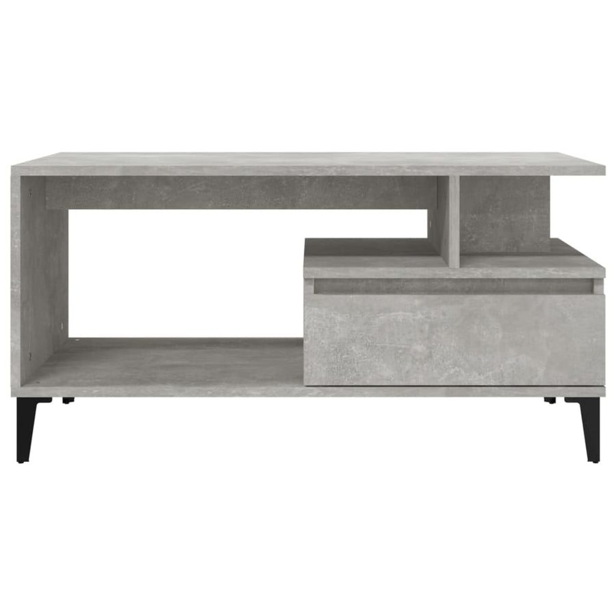 Salontafel 90X49X45 Cm Bewerkt Hout Betongrijs