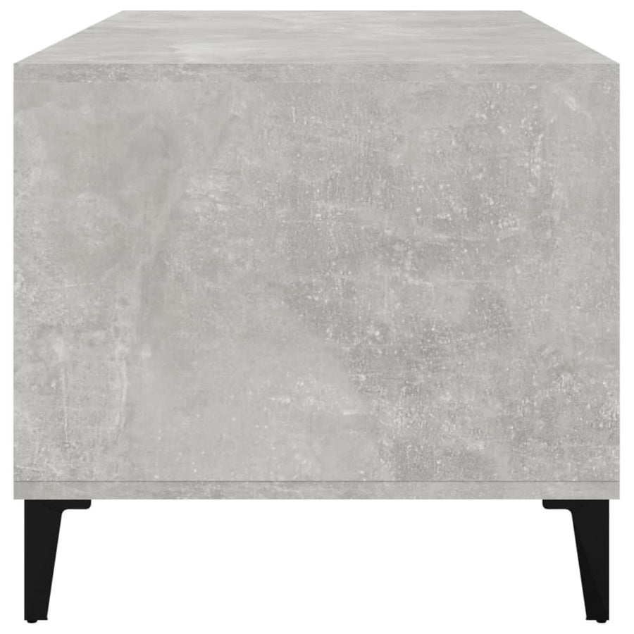 Salontafel 90X49X45 Cm Bewerkt Hout Betongrijs