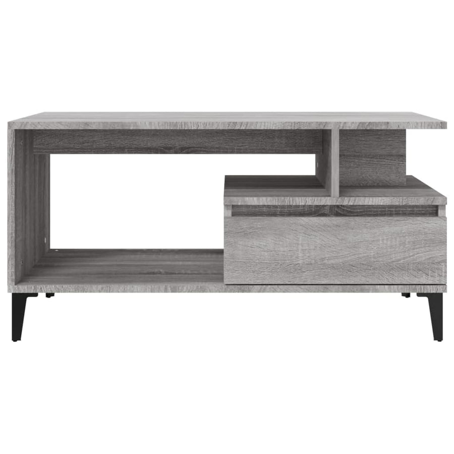 Salontafel 90X49X45 Cm Bewerkt Hout Grijs sonoma