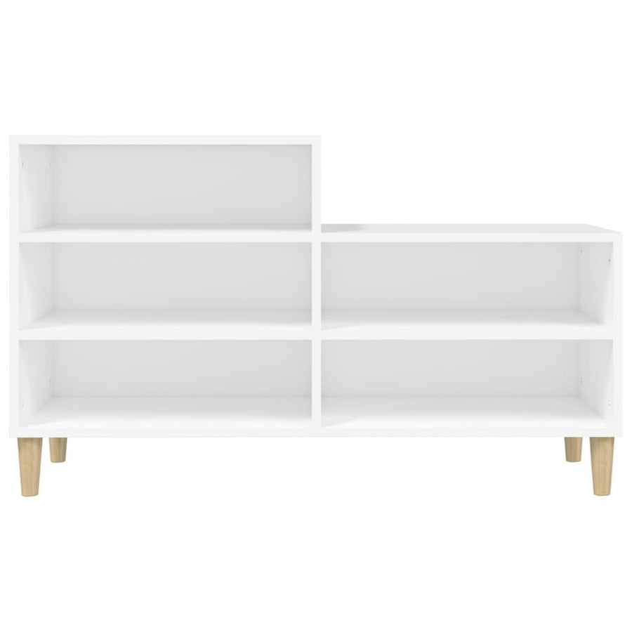Schoenenkast 102X36X60 Cm Bewerkt Hout Wit