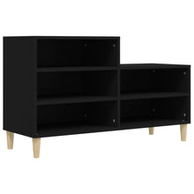 Schoenenkast 02X36X60 Cm Bewerkt Hout Zwart