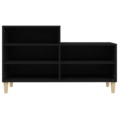 Schoenenkast 02X36X60 Cm Bewerkt Hout Zwart