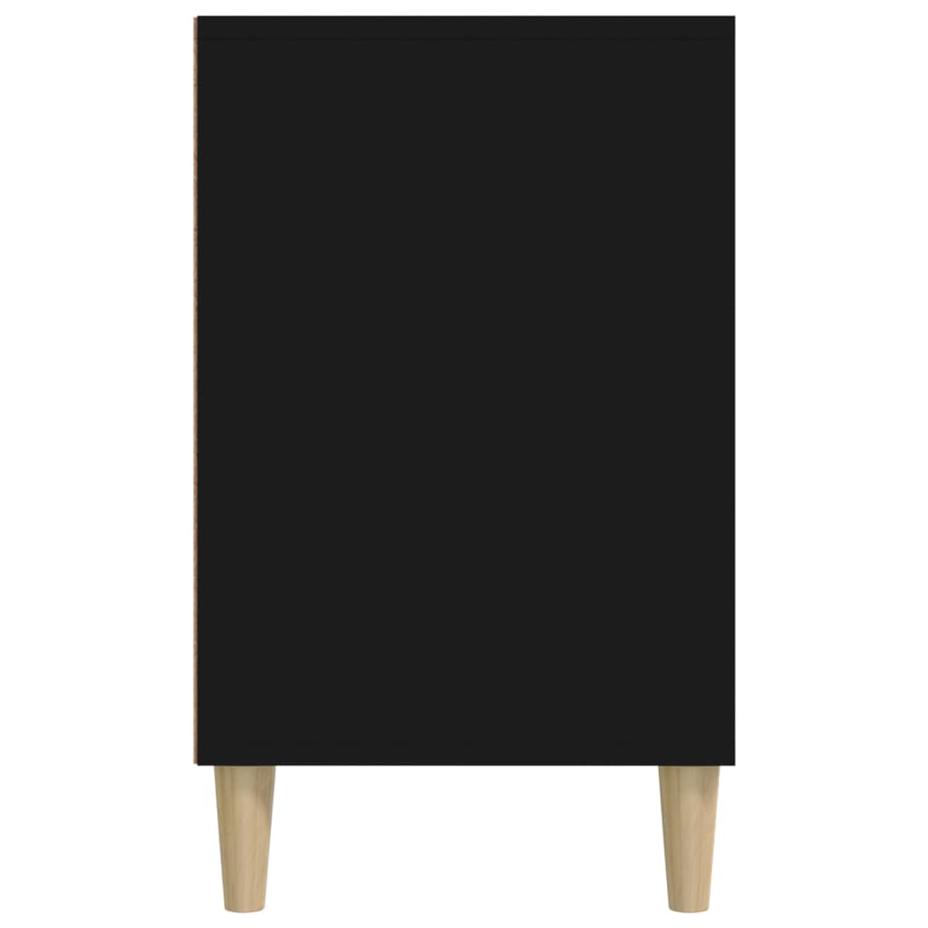 Schoenenkast 02X36X60 Cm Bewerkt Hout Zwart