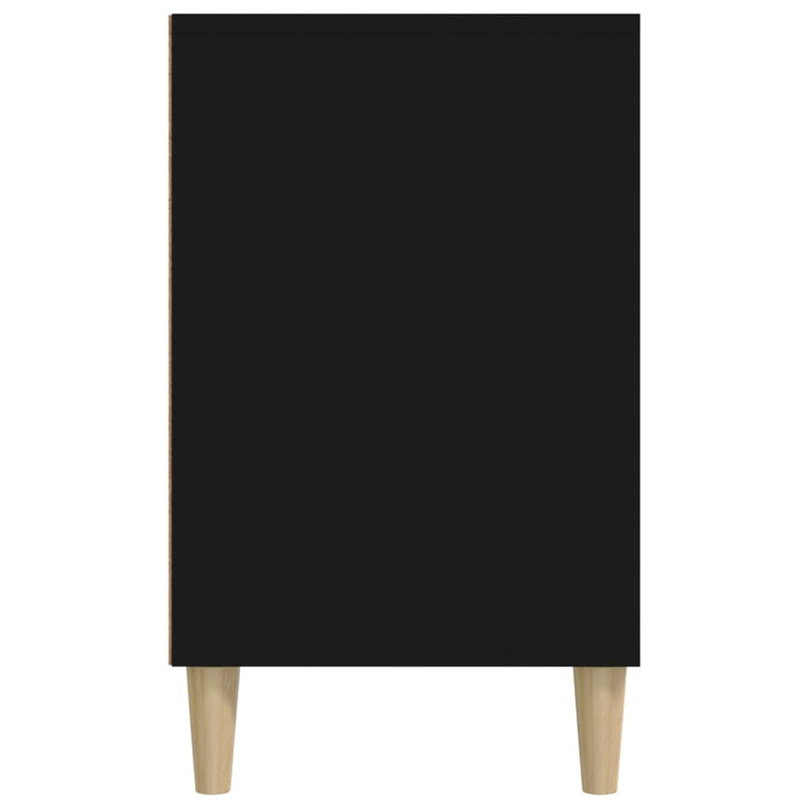 Schoenenkast 02X36X60 Cm Bewerkt Hout Zwart