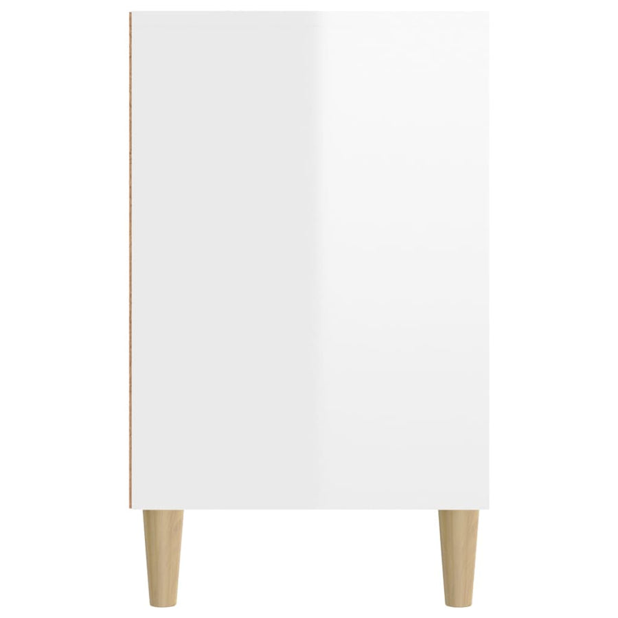 Schoenenkast 102X36X60 Cm Bewerkt Hout Hoogglans Wit