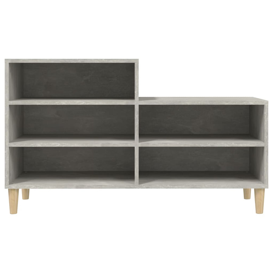 Schoenenkast 02X36X60 Cm Bewerkt Hout Betongrijs