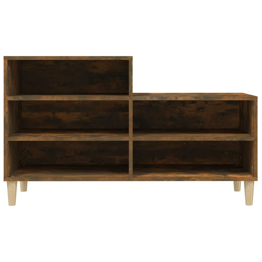 Schoenenkast 102X36X60 Cm Bewerkt Hout Gerookt Eikenkleurig