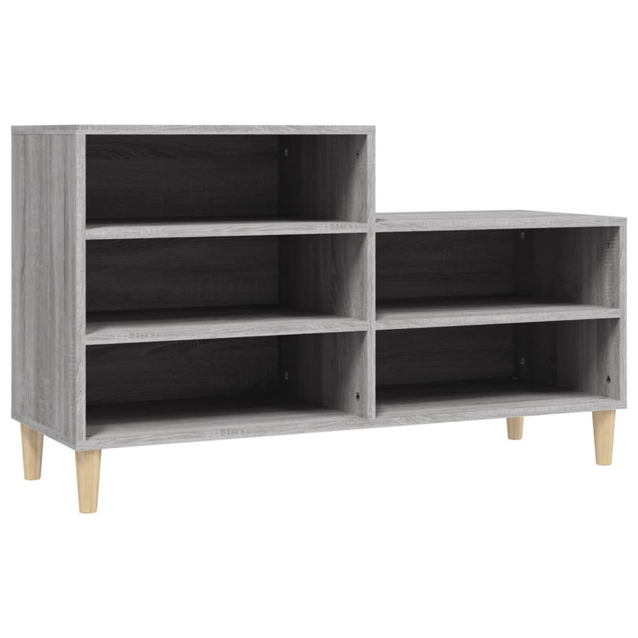 Schoenenkast 102X36X60 Cm Bewerkt Hout Sonoma Grijs