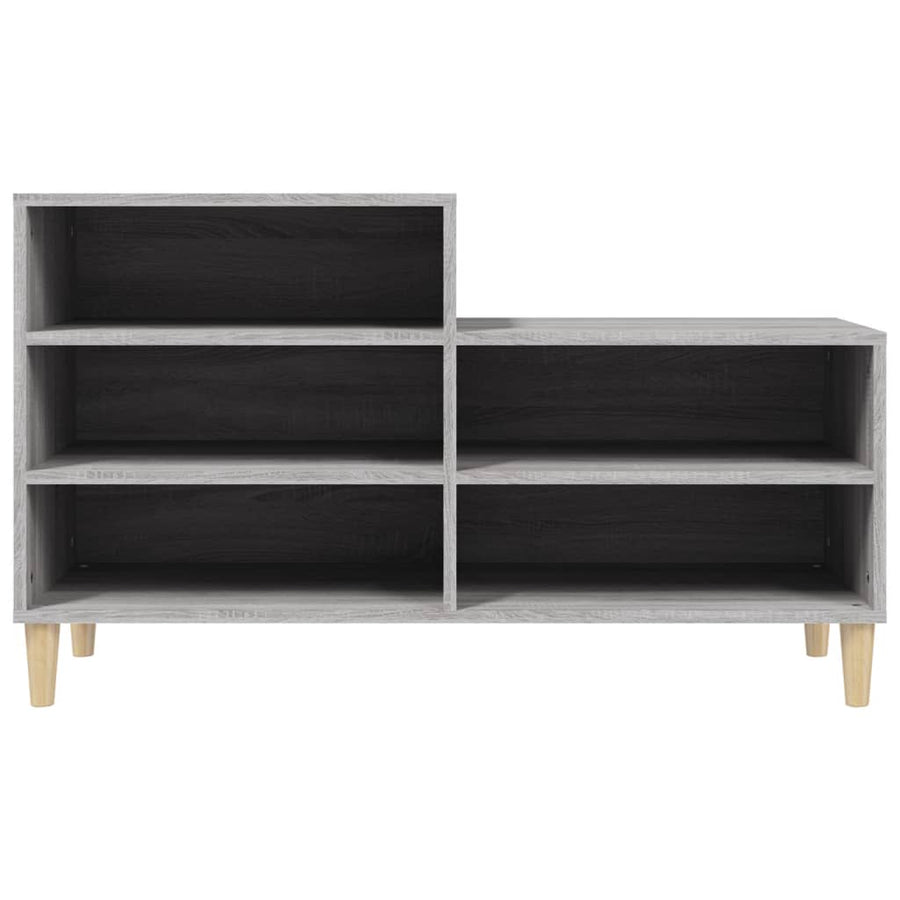 Schoenenkast 102X36X60 Cm Bewerkt Hout Sonoma Grijs