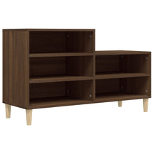 Schoenenkast 02X36X60 Cm Bewerkt Hout Bruin Eikenkleur Bruineiken