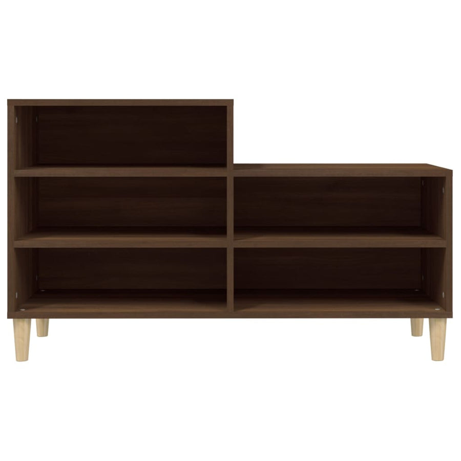 Schoenenkast 02X36X60 Cm Bewerkt Hout Bruin Eikenkleur Bruineiken