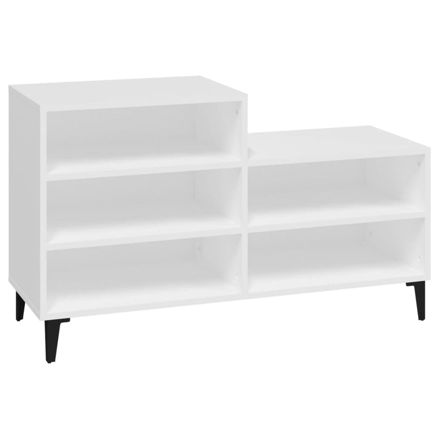 Schoenenkast 102X36X60 Cm Bewerkt Hout Wit