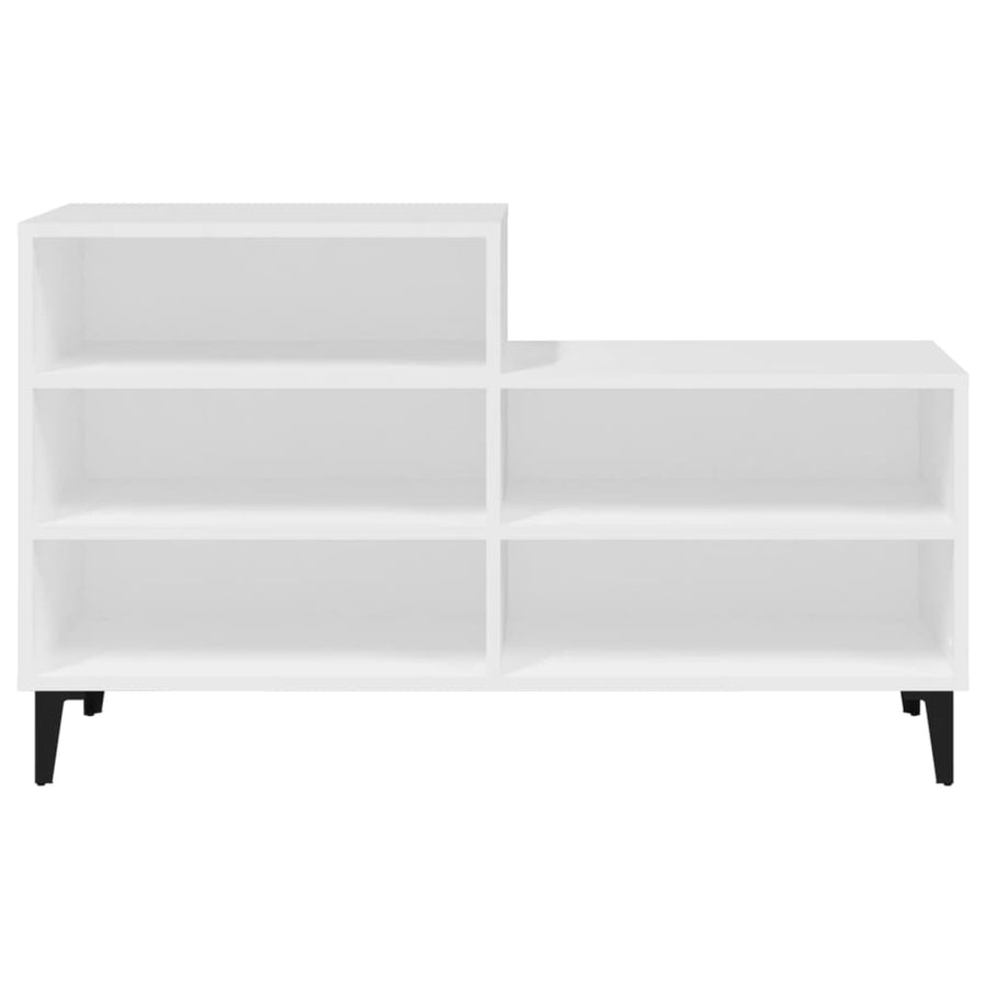 Schoenenkast 102X36X60 Cm Bewerkt Hout Wit