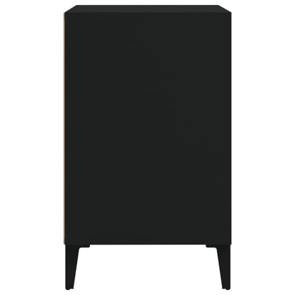 Schoenenkast 02X36X60 Cm Bewerkt Hout Zwart