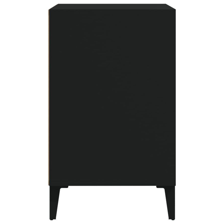 Schoenenkast 02X36X60 Cm Bewerkt Hout Zwart