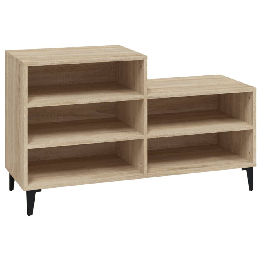 Schoenenkast 02X36X60 Cm Bewerkt Hout Kleurig Sonoma eiken