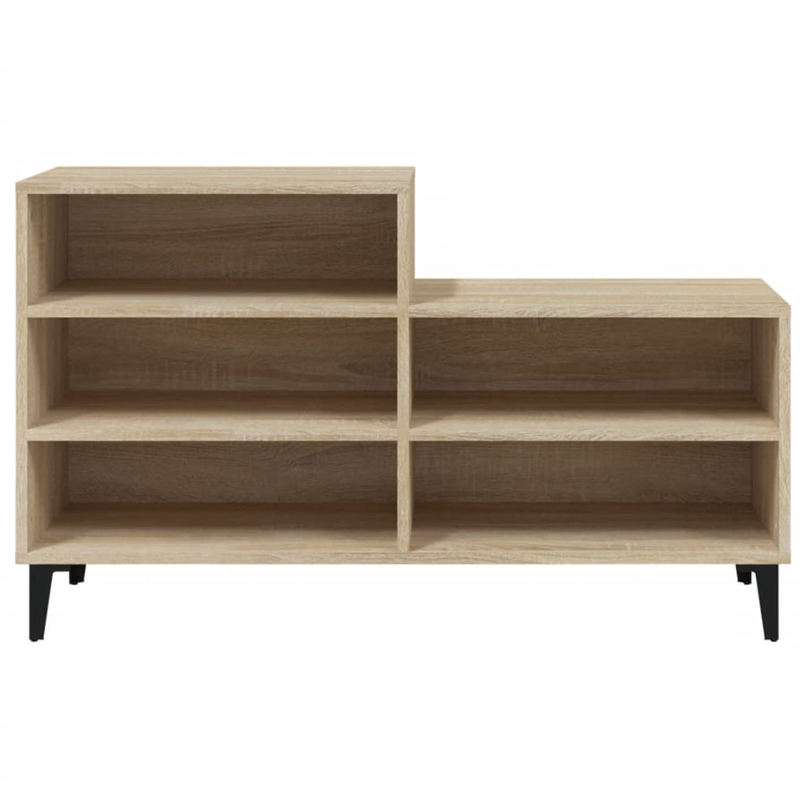 Schoenenkast 02X36X60 Cm Bewerkt Hout Kleurig Sonoma eiken